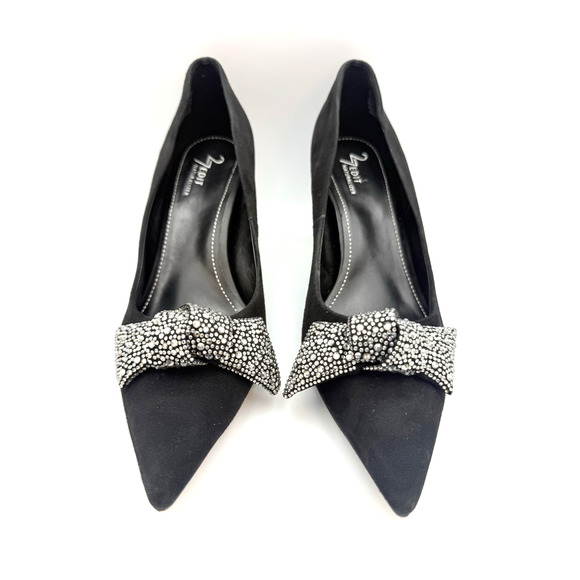 Naturalizer Shoes - Naturalizer Women's 27 Edit Emery Bow 2 Pump Black Rhinestones Size 11M